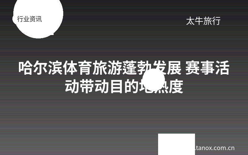 哈尔滨体育旅游蓬勃发展 赛事活动带动目的地热度