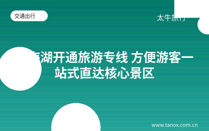青海湖开通旅游专线 方便游客一站式直达核心景区