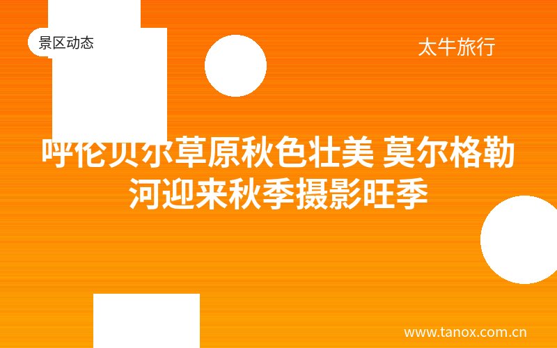 呼伦贝尔草原秋色壮美 莫尔格勒河迎来秋季摄影旺季